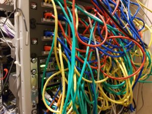 Szafa rack, sieci komputerowe